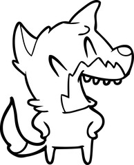 laughing fox cartoon