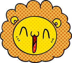 cartoon lion face
