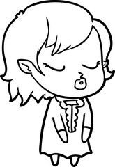 cute cartoon vampire girl