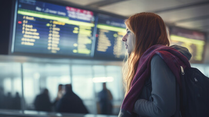 woman in airport