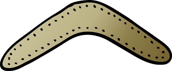 vector gradient illustration cartoon boomerang