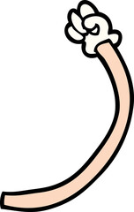 cartoon doodle retro hand gestures