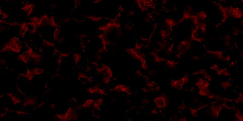 Abstract red liquid wave in lava red on black background. Luxury fire frame itelyan red marble texture and background for design. Lava red on black grunge texture background