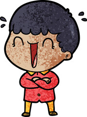 laughing cartoon man