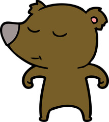 happy cartoon bear