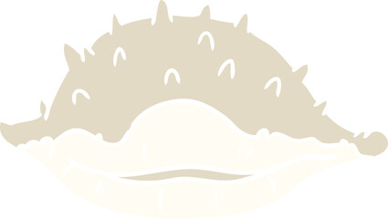 hand drawn cartoon doodle of a sea shell