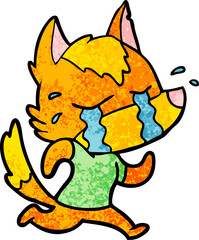 Obraz na płótnie Canvas fox cartoon character