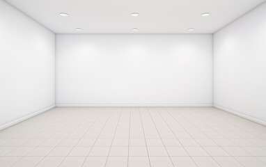 empty white room 