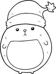 cute cartoon christmas bear