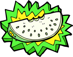 cartoon melon slice