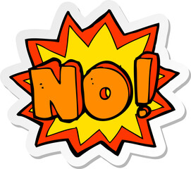 sticker of a cartoon no symbol