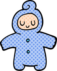 cartoon doodle human baby