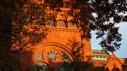 The old historical buildings located in the Unversity of Pennsylvania