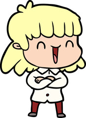 cartoon woman