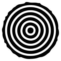 Cut Wood Circle Icon