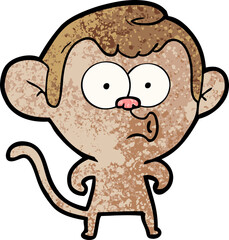 cartoon hooting monkey