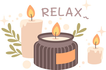Relax Lettering Sticker