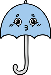 cute cartoon of a umbrella