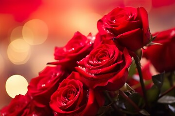 beautiful red roses for valentine's day 