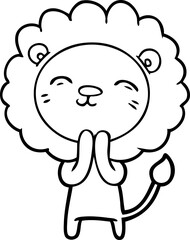 cartoon lion