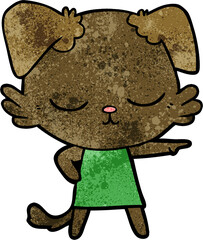 cute cartoon dog