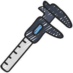 Calliper Measuring Tool Icon