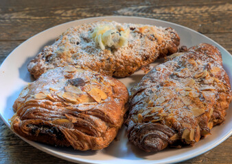 Top View Breakfast Croissants