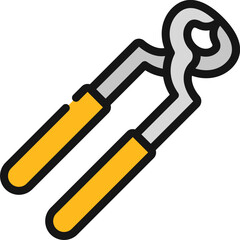 Carpenters Pincers Tool Icon