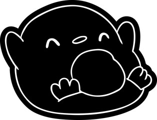 cartoon icon kawaii of a cute penguin