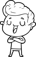 Fototapeta premium happy cartoon man