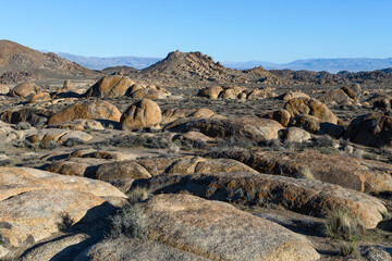 Rocky formations in Alabama Hills, California, USA