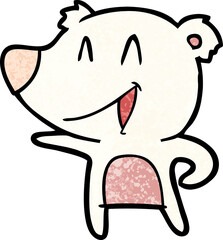 happy polar bear cartoon