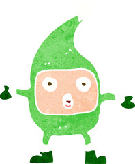cartoon funny christmas creature