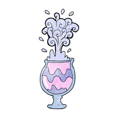 freehand textured cartoon weird cocktail