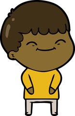 cartoon happy boy