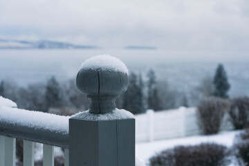Winter of rural Toten, Norway.