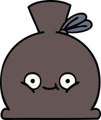 cute cartoon of a sack