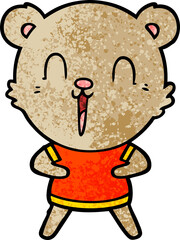 happy cartoon bear