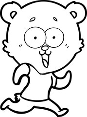 laughing teddy  bear cartoon
