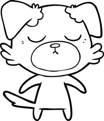 cute cartoon dog
