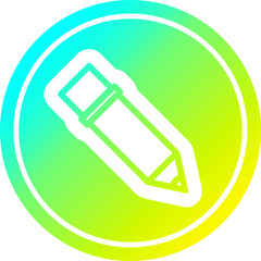 simple pencil icon with cool gradient finish