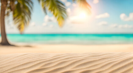 Fototapeta na wymiar Serenity at the sandy beach, coastal scenery