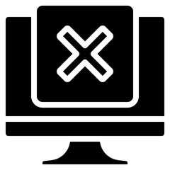 Obraz premium Incomplete Computer Task Icon