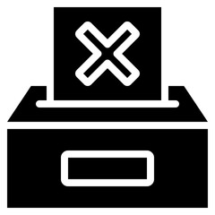 Fototapeta premium Vote No Icon