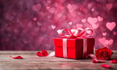 Obraz premium Heartfelt gift: Valentine's Day box