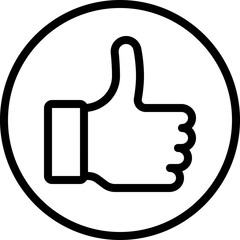 Thumbs Up Circle Icon