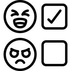 Emoji Rating Choice Icon