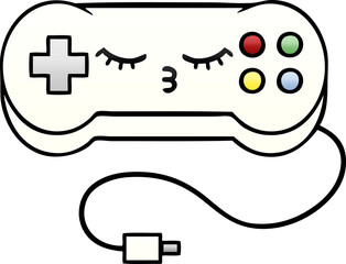 gradient shaded cartoon of a game controller