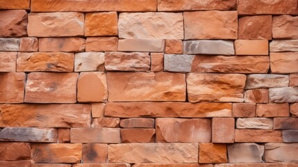 Obraz premium Orange Red Brick Wall