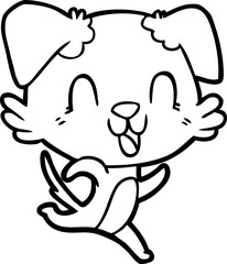 laughing cartoon dog